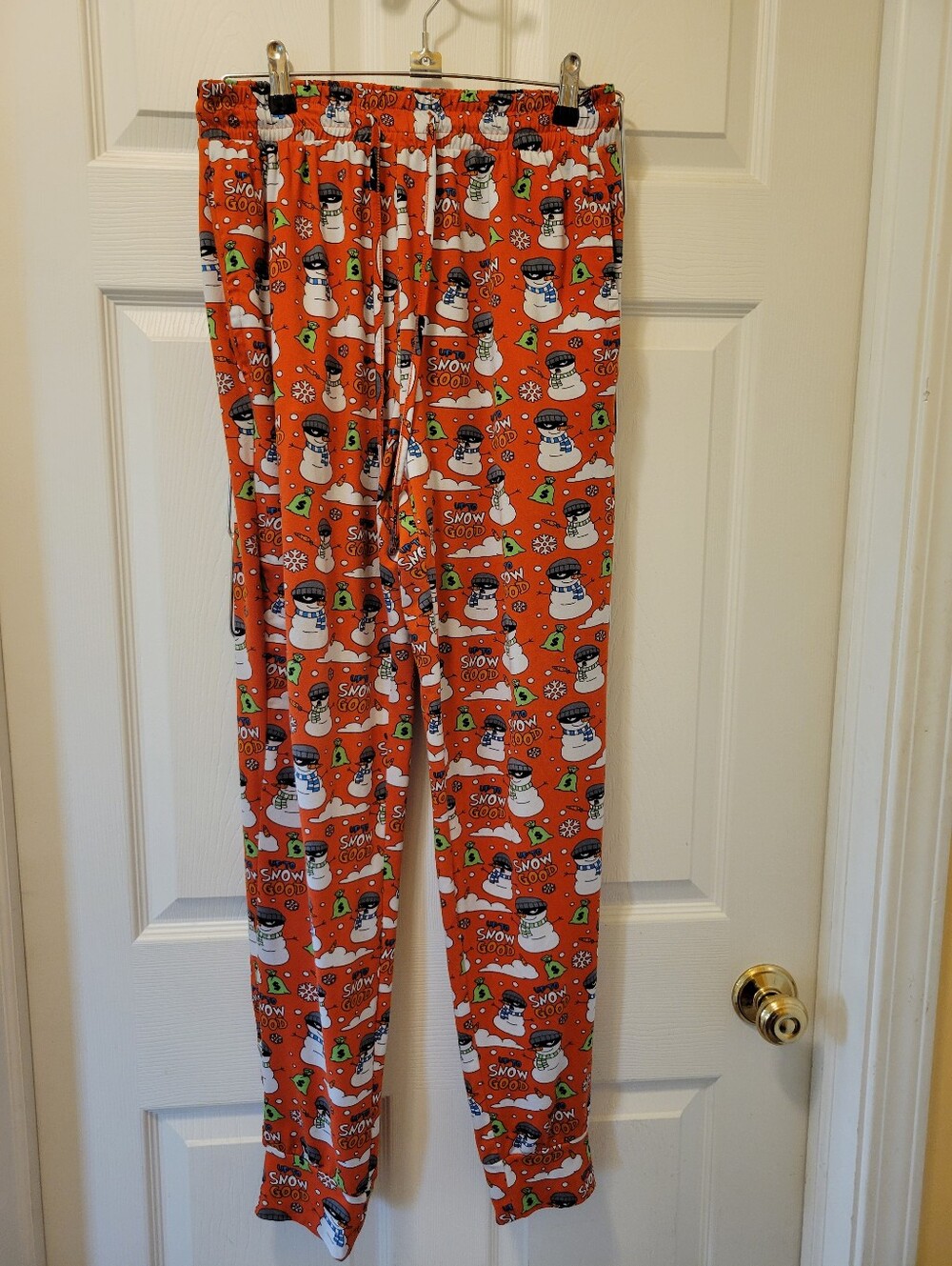 Adult Sz. Small Snowman Pajama Pants